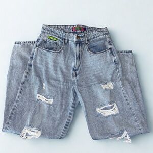 Empyre Light Blue Distressed Boyfriend Jeans